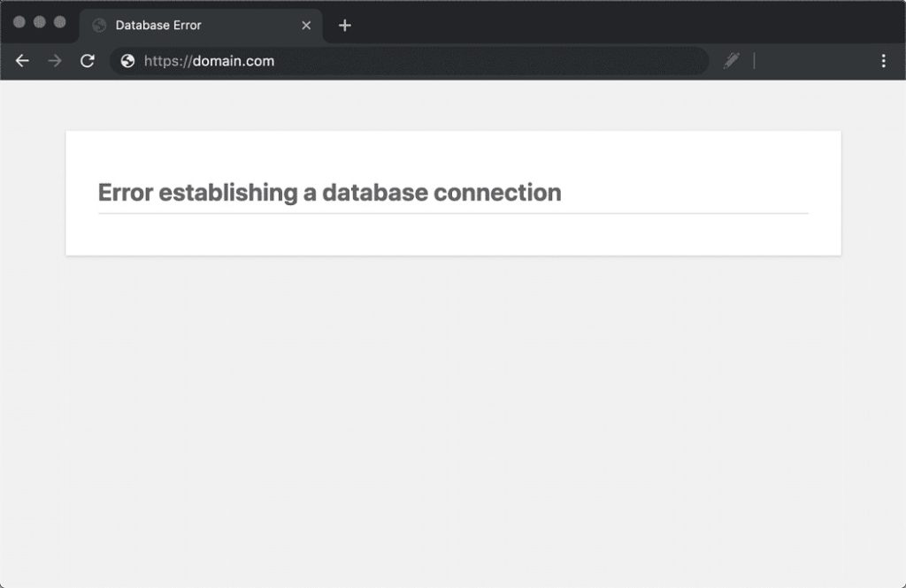 خطای Error Establishing a Database Connection در وردپرس