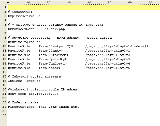 Htaccess