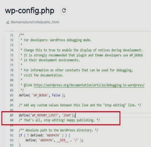 مشاهده راهنمای رسمی فایل wp config
